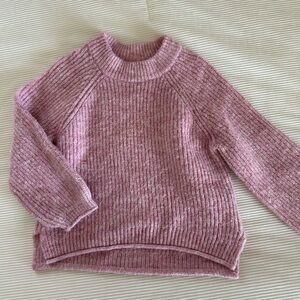 Zara Cozy Pink Knit Sweater